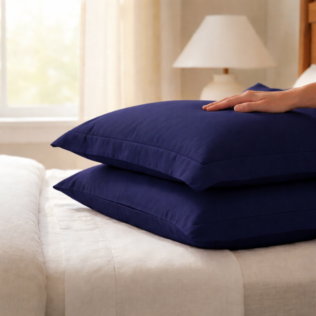 Juego de Fundas Para Almohada Percal Lisa