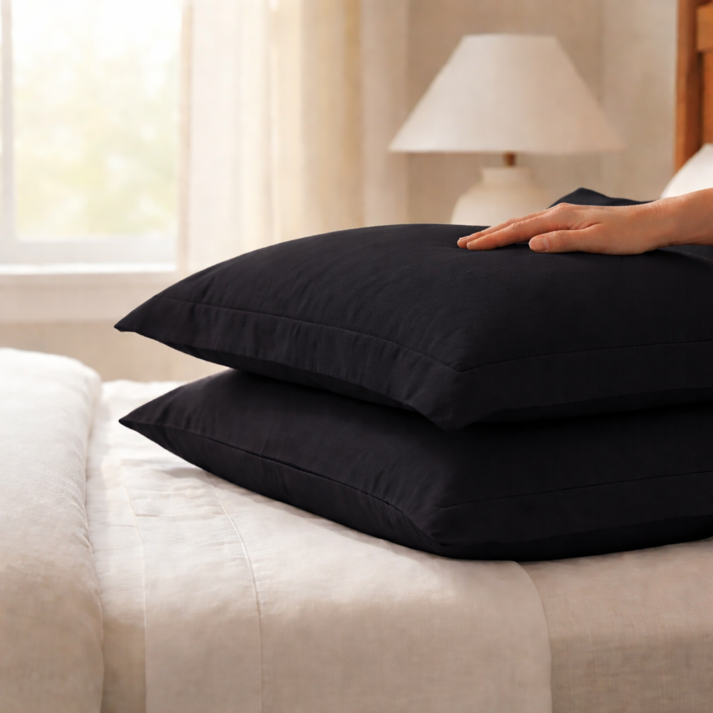 Juego de Fundas Para Almohada Percal Lisa